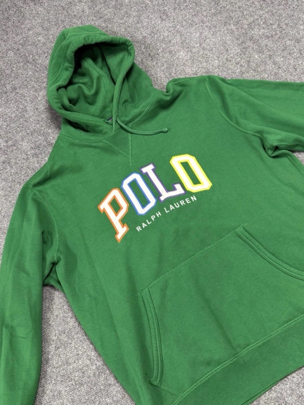 Polo Ralph Lauren Polo Spellout Green Hoodie SIZE XL
